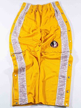 Vintage 90s Starter Florida State Seminoles Tearaway Pants Medium FSU Zip Off